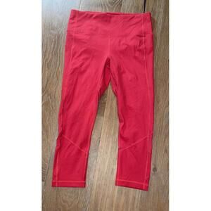 Lululemon red legging workout size 8